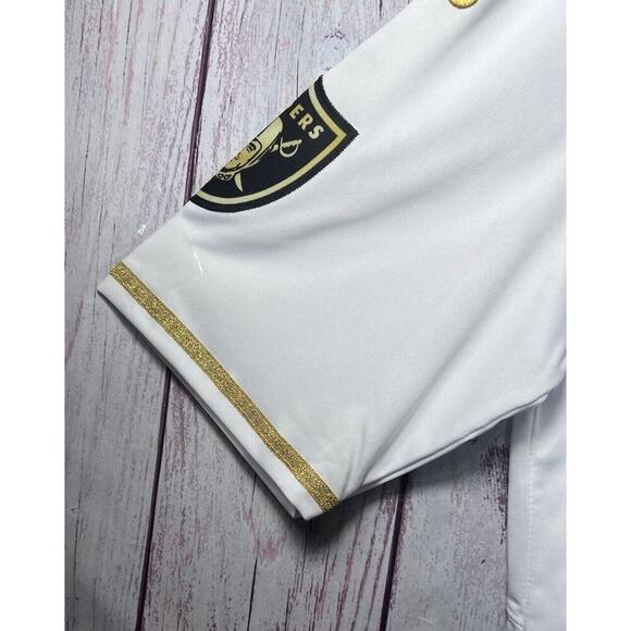 Raiders #28 Jacobs Golden Edition Jersey Replica Knockoff Size L - Picture 6 of 11